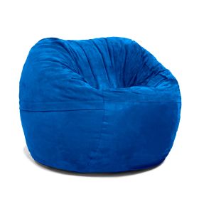 Jaxx Saxx 3 Foot Bean Bag Chair with Removable Cover (Color: Blueberry)
