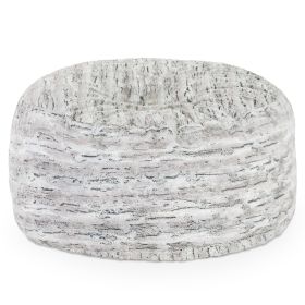 Jaxx 5 Foot Saxx Bean Bag Chair For Adults - Luxe Faux Fur (Color: Luxe Faux Fur - Silver Fox)