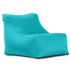 Jaxx Ponce Outdoor Bean Bag Chair - Weather Resistant Patio and Poolside Lounge Seating (Color: Lagoon)
