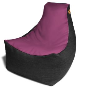 Jaxx Pixel Gamer Chair - Game Room / Home Theater Bean Bag Chair (Color: Purple)