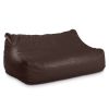 Atrium Collection Lozia Loveseat - Large Foam Bean Bag Sofa for Home Theaters, Offices, Schools, Reception & Waiting Rooms - Faux-Leather