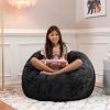 Jaxx Saxx 3 Foot Bean Bag Chair - Faux Fur - Fun Colors