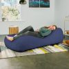 Jaxx Arlo Chaise Lounger Foam Bean Bag Chair - Premium Chenille