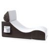 Jaxx Flexx V-Tex Convertible 3 in 1 Gamer Chair, Table, & Ottoman w/ Adjustable Headrest & Pocket - Vinyl