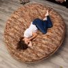 Jaxx 6 Foot Cocoon - Large Bean Bag Chair for Adults, Premium Luxe Faux Fur