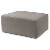 Jaxx Fairlie Couch Ottoman - Oversized Square Foam Coffee Table Ottoman, 36" , Luxe Boucle