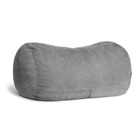 Jaxx 7 ft Giant Bean Bag Sofa with Premium Chenille Cover (Color: Premium Chenille Grey)