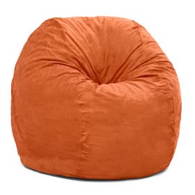 Jaxx Saxx 5 Foot Large Bean Bag w/ Removable Cover (Color: Mandarin)