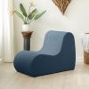 Jaxx Uptown Modern Armless Accent Chair, Boucle