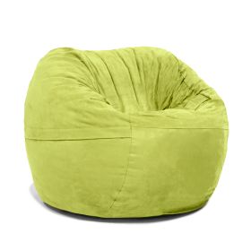 Jaxx Saxx 3 Foot Bean Bag Chair with Removable Cover (Color: Lime)