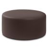 Jaxx Candler Round Couch Ottoman Oversized Giant Coffee Table & Foot Rest, 36, Premium Faux Leather