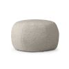 Jaxx Ellis Ottoman Shearling Faux-Lamb Plush Pouf for Modern Interior Design, Large