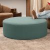 Jaxx Candler Round Couch Ottoman â€“ Oversized Giant Coffee Table & Foot Rest, 44â€, Luxe Boucle