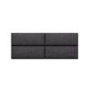 Jaxx Panelist Modern Padded Headboard Set of 4 Wall Mounted Panels - Queen, Microvelvet
