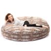 Jaxx 6 Foot Cocoon - Large Bean Bag Chair for Adults, Premium Luxe Faux Fur
