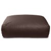 Atrium Collection Lino Ottoman - Oversized Large Couch Ottoman & Foam-Filled Lounger - Faux Leather
