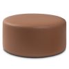 Jaxx Candler Round Couch Ottoman Oversized Giant Coffee Table & Foot Rest, 36, Premium Faux Leather