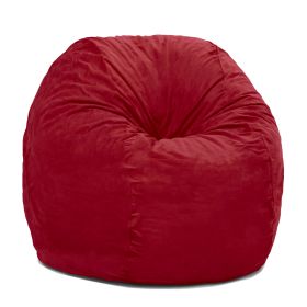 Jaxx 4 ft Bean Bag Chair (Color: Cinnabar)