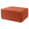 Jaxx Fairlie Couch Ottoman - Oversized Square Foam Coffee Table Ottoman, 36" , Luxe Boucle
