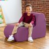 Jaxx Midtown Medium Classroom Soft Foam Chair - Premium Vinyl Cover