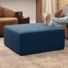 Jaxx Fairlie Couch Ottoman - Oversized Square Foam Coffee Table Ottoman, 36" , Luxe Boucle