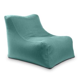 Jaxx Ponce Outdoor Bean Bag Chair - Weather Resistant Patio and Poolside Lounge Seating (Color: Sunbrella Breeze)