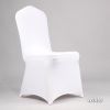 50/100pcs Spandex White Wedding Chair Cover For Hotel Banquet Dining Party Office Chair Slipcover
