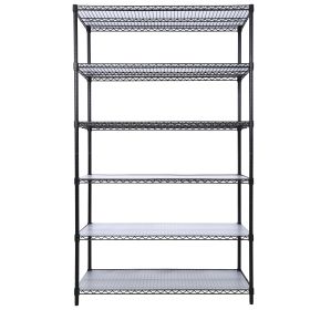 6 Tier 6000lbs Capacity NSF Metal Shelf Wire Shelving Unit (Color: as Pic)