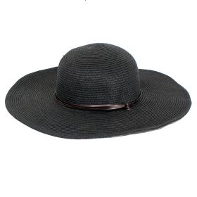 Manca Palm Leaf Resort Hat (Color: Black)