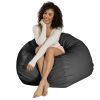 Atrium Collection Pazi Pod - Designer Foam Bean Bag Chair for Home Theaters, Offices, Schools, Reception & Waiting Rooms - Faux Leather