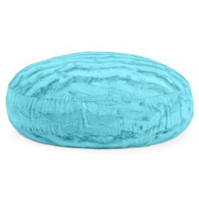 Jaxx Cocoon 4 Foot Bean Bag Chair - Faux Fur (Color: Faux Fur - Maui Turquoise)