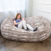 Jaxx Grand Lounger 7 Foot Bean Bag Sofa - Luxe Faux Fur