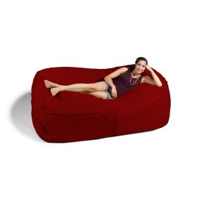 Jaxx 7 Foot Giant Bean Bag Sofa (Color: Cinnabar)
