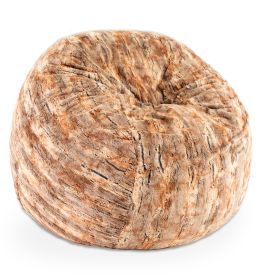 Jaxx 5 Foot Saxx Bean Bag Chair For Adults - Luxe Faux Fur (Color: Luxe Faux Fur - Red Fox)