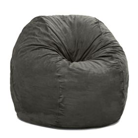 Jaxx 4 ft Bean Bag Chair (Color: Charcoal)