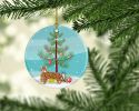 NEW Bengal Cat Christmas Ceramic Ornament Christmas Tree Hanging Decorations for Home Christmas Holiday, Party, Gift, 3 in, Multicolor