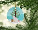 NEW Burmilla Cat Christmas Ceramic Ornament Christmas Tree Hanging Decorations for Home Christmas Holiday, Party, Gift, 3 in, Multicolor