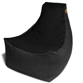 Jaxx Pixel Gamer Chair - Game Room / Home Theater Bean Bag Chair (Color: Black)