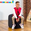 Jaxx Spring Modular Pouf Classroom Bean Bag Seat, Premium Vinyl