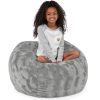 Jaxx Saxx 3 Foot Bean Bag Chair - Faux Fur - Fun Colors