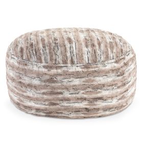Jaxx 5 Foot Saxx Bean Bag Chair For Adults - Luxe Faux Fur (Color: Luxe Faux Fur - Mountain Fox)