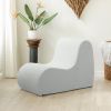 Jaxx Uptown Modern Armless Accent Chair, Boucle