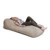 Jaxx Arlo Chaise Lounger Foam Bean Bag Chair - Premium Chenille