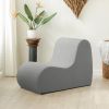 Jaxx Uptown Modern Armless Accent Chair, Boucle