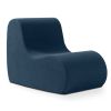 Jaxx Uptown Modern Armless Accent Chair, Boucle