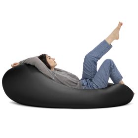 Nimbus Spandex Bean Bag Chair, Large (Color: Black)