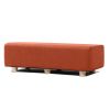 Jaxx Caya 4-in-1 Large Bed Bench, Giant Ottoman, Dining Bench, and Yoga and Massage Platform, Queen, Boucle