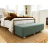 Jaxx Caya 4-in-1 Large Bed Bench, Giant Ottoman, Dining Bench, and Yoga and Massage Platform, Queen, Boucle