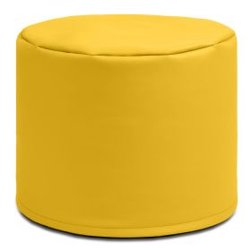 Jaxx Spring Modular Pouf Classroom Bean Bag Seat, Premium Vinyl (Color: Yellow)