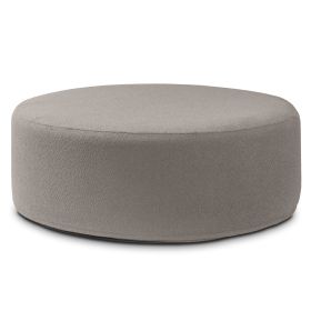 Jaxx Candler Round Couch Ottoman â€“ Oversized Giant Coffee Table & Foot Rest, 44â€, Luxe Boucle (Color: Boucle Dk Grey)